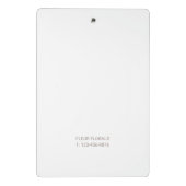 Mini Porte-bloc Ivoire | Flore minimale chic (Dos)