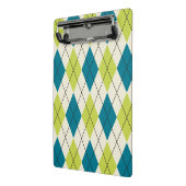 Mini Porte-bloc Jacquard bleu et vert (Angle2)