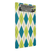 Mini Porte-bloc Jacquard bleu et vert (Incliné)