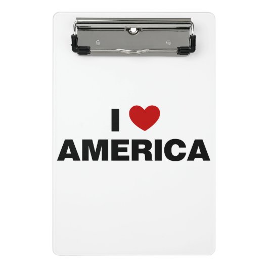 Mini Porte-bloc J'aime l'Amérique (Devant)