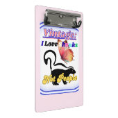 Mini Porte-bloc J'aime les mouffettes, pas les gens (Incliné)