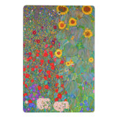 Mini Porte-bloc Jardin agricole de Gustav Klimt avec tournesols (Dos)