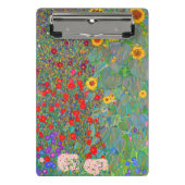 Mini Porte-bloc Jardin agricole de Gustav Klimt avec tournesols (Devant)