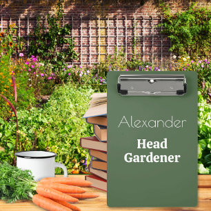 Mini Porte-bloc Jardinier en chef Nouveauté Jardinage personnalisé