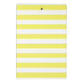 Mini Porte-bloc Jaune Ensoleillé Rayé Monogramme Violet (Dos)