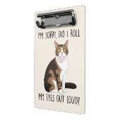 Mini Porte-bloc Je suis désolé, ai-je roulé les yeux dehors ? (Angle2)