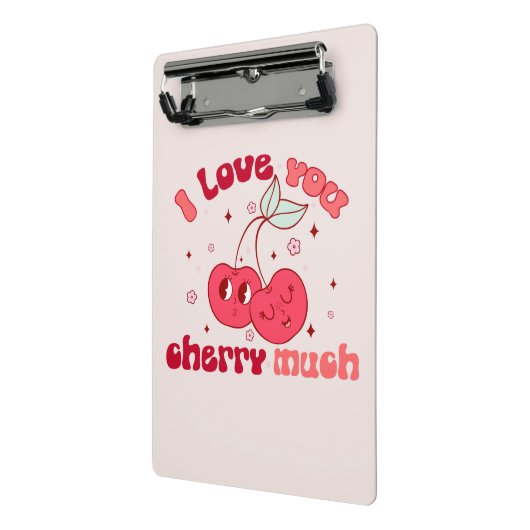 Mini Porte-bloc Je T'Aime Beaucoup Cherry (Angle2)