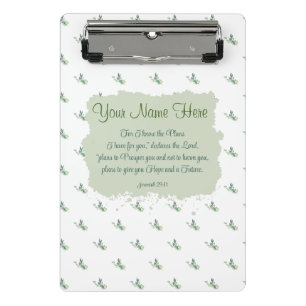Mini Porte-bloc Jeremiah 29:11 Bible Verse Personnaliser