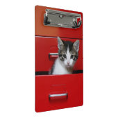 Mini Porte-bloc Jeter un coup d'oeil de chaton (Incliné)