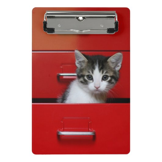 Mini Porte-bloc Jeter un coup d'oeil de chaton (Devant)