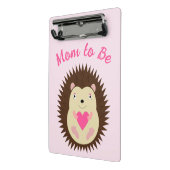 Mini Porte-bloc Jolie Bébé Fille Hérisson Maman à venir (Angle2)