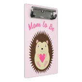 Mini Porte-bloc Jolie Bébé Fille Hérisson Maman à venir (Incliné)