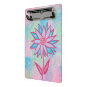 Mini Porte-bloc Jolie fleur pastel dessinée à la main (Angle2)