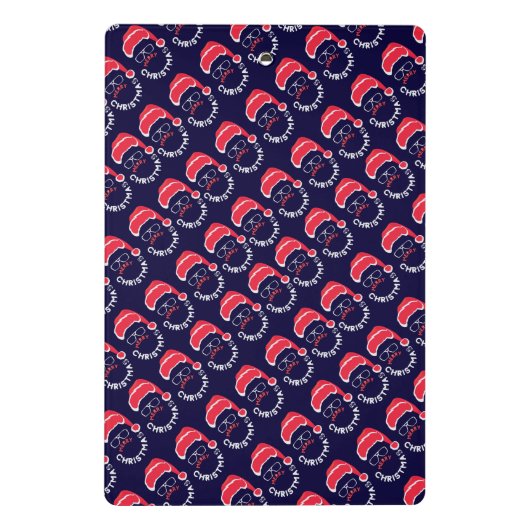 Mini Porte-bloc Joyeux Noël Santa Clause Merry & Bright (Dos)