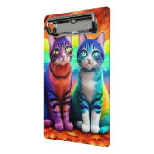 Mini Porte-bloc Jumeaux de chats Art numérique-56467 (Angle2)