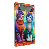 Mini Porte-bloc Jumeaux de chats Art numérique-56467 (Incliné)
