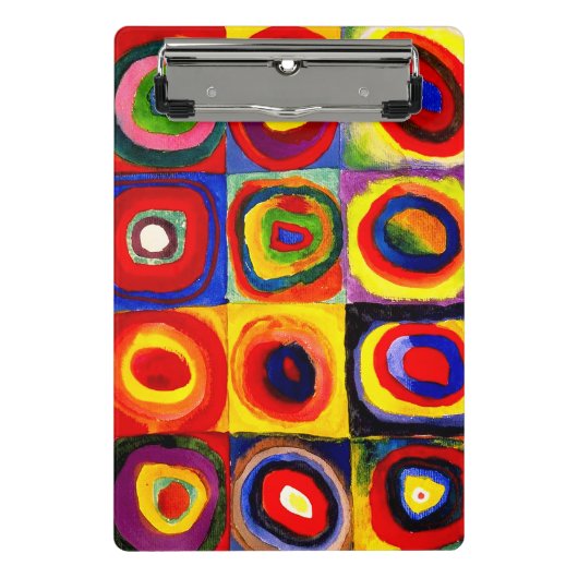 Mini Porte-bloc Kandinsky Farbstudie Quadrate Cercles Art (Devant)