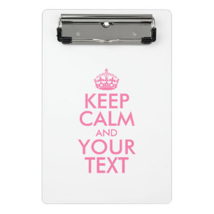 Mini Porte-bloc KEEP CALM personnalisé et votre texte