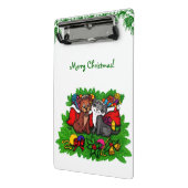 Mini Porte-bloc Kitty et chiot, Happy XMas (Angle2)