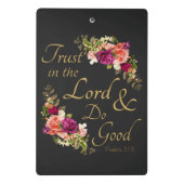 Mini Porte-bloc La Bible chrétienne Verse : Faire confiance au Sei (Dos)