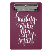 Mini Porte-bloc La lecture vous rend futés (Devant)