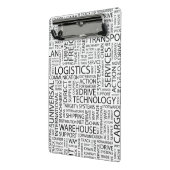 Mini Porte-bloc La LOGISTIQUE modèle avec des mots (Angle2)