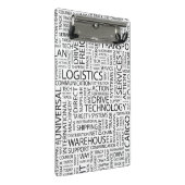 Mini Porte-bloc La LOGISTIQUE modèle avec des mots (Incliné)