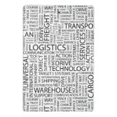Mini Porte-bloc La LOGISTIQUE modèle avec des mots (Dos)