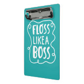 Mini Porte-bloc La soie aiment une expression dentaire du patron | (Angle2)