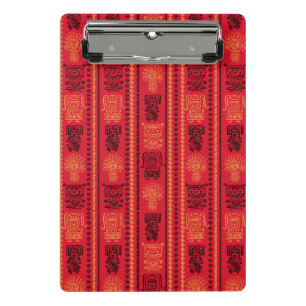 Mini Porte-bloc La tribu ethnique des Motifs autochtones rouges La