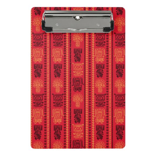 Mini Porte-bloc La tribu ethnique des Motifs autochtones rouges La (Devant)