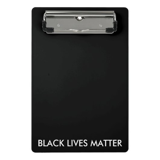 Mini Porte-bloc La vie noire importe (Devant)