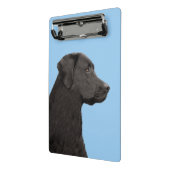 Mini Porte-bloc Labrador Retriever Black Peinture Original Chien A (Angle2)