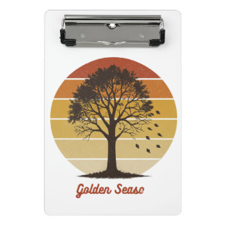 Mini Porte-bloc Laissez les Temps Gourds Rouler Design d'Automne