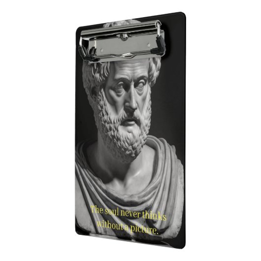 Mini Porte-bloc L'âme ne pense jamais sans image (Angle2)