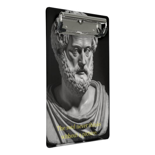 Mini Porte-bloc L'âme ne pense jamais sans image (Incliné)