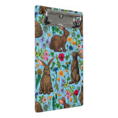 Mini Porte-bloc Lapins et fleur sauvage (Incliné)