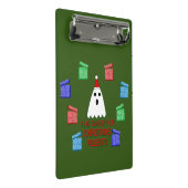 Mini Porte-bloc Le fantôme de Noël présente drôle (Incliné)