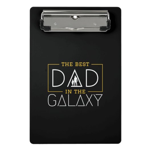 Mini Porte-bloc Le meilleur papa de la Galaxie (Devant)