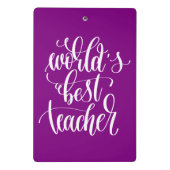 Mini Porte-bloc Le meilleur professeur du monde (Dos)