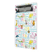 Mini Porte-bloc Le Motif ABC du Dr Seuss avec des mots (Angle2)