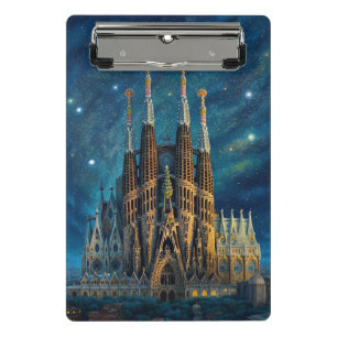 Mini Porte-bloc Le rêve étoilé de Gaudi   Barcelone Sagrada Famili