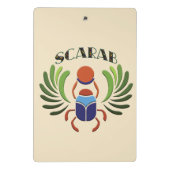 Mini Porte-bloc Le scarabée égyptien. Classique antique égyptienne (Dos)