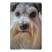 Mini Porte-bloc Le visage de Schnauzer Dog (Dos)