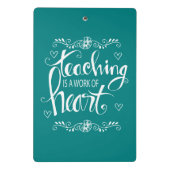 Mini Porte-bloc L'enseignement est un travail d'expression (Dos)