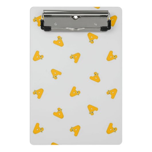 Mini Porte-bloc Lettre A gris (Devant)