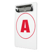 MINI PORTE-BLOC LETTRE INITIALE MODERNE MODÈLE CHIC CHAUD (Angle2)