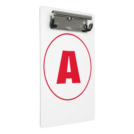 MINI PORTE-BLOC LETTRE INITIALE MODERNE MODÈLE CHIC CHAUD (Incliné)