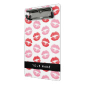Mini Porte-bloc Lèvres Rouges, Lèvres Roses, Baiser, Votre Nom, Pe (Angle2)