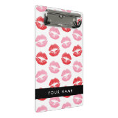 Mini Porte-bloc Lèvres Rouges, Lèvres Roses, Baiser, Votre Nom, Pe (Incliné)